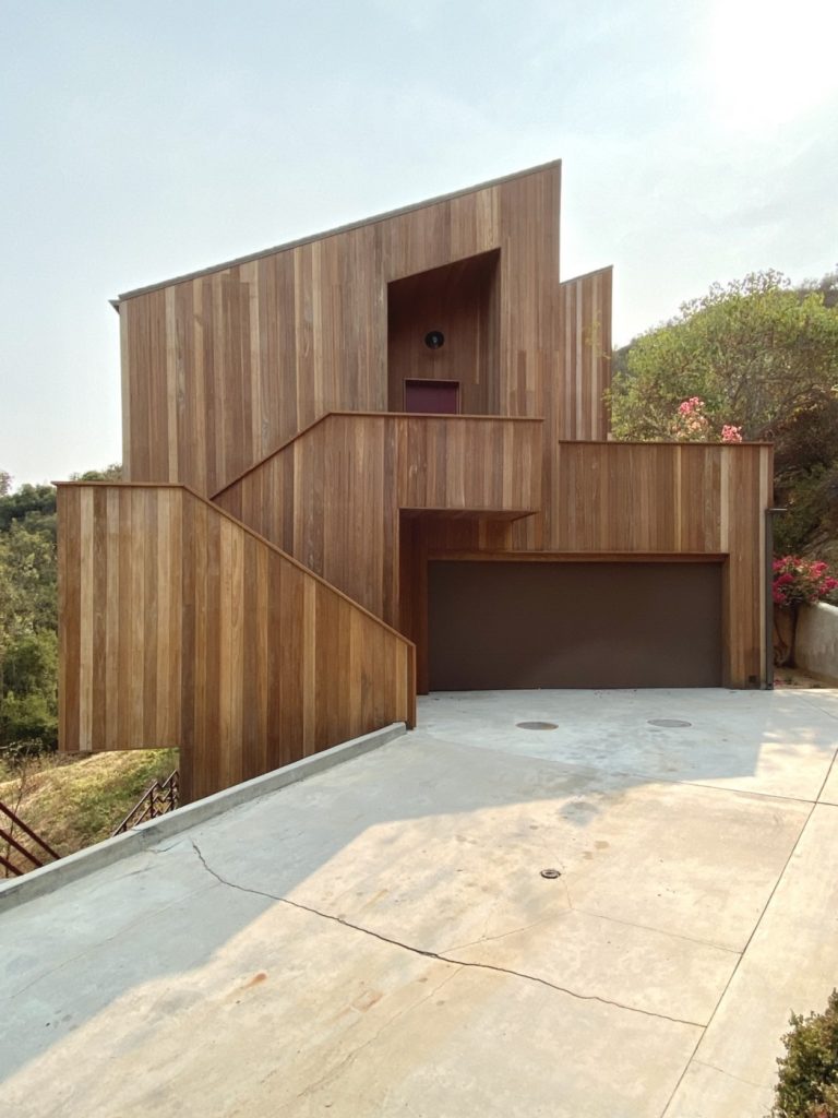 modern house in wood